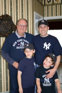 Boys ready for a day with the Yankees