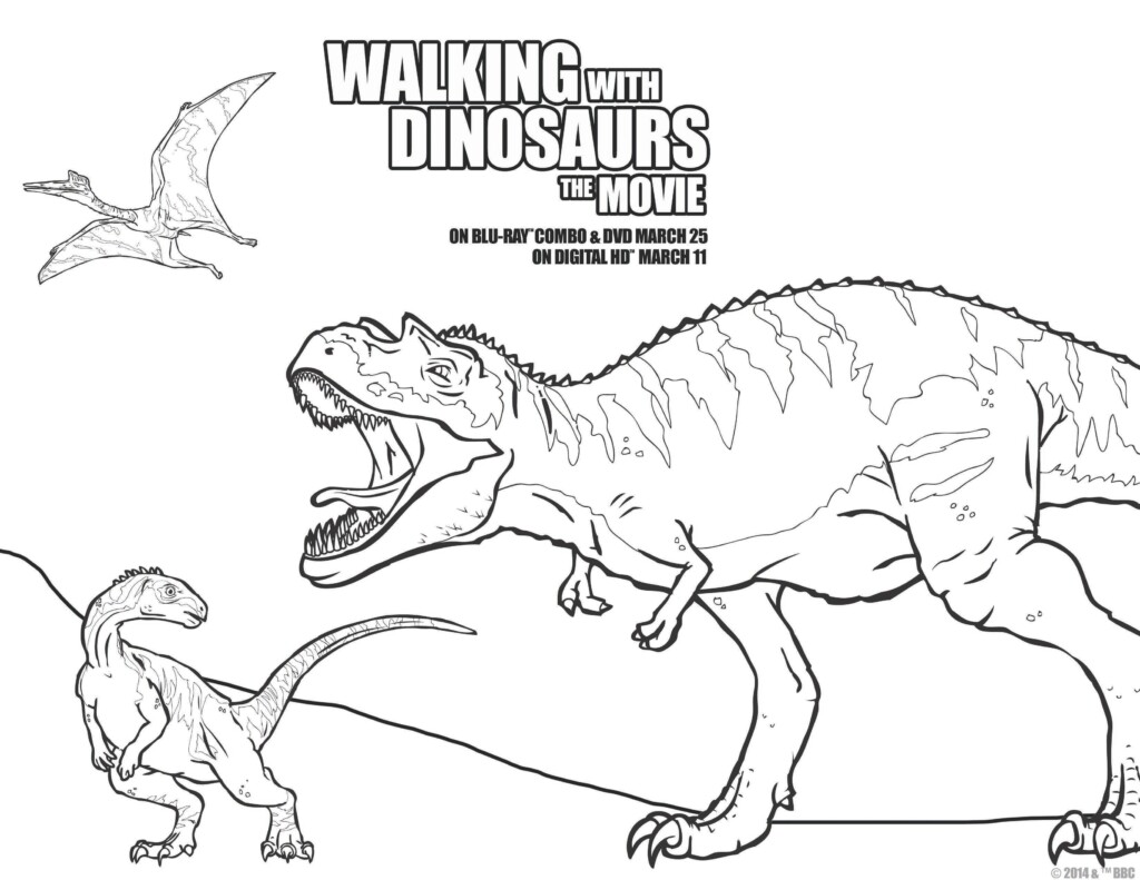 walking with dinosaurs coloring pages - photo #6