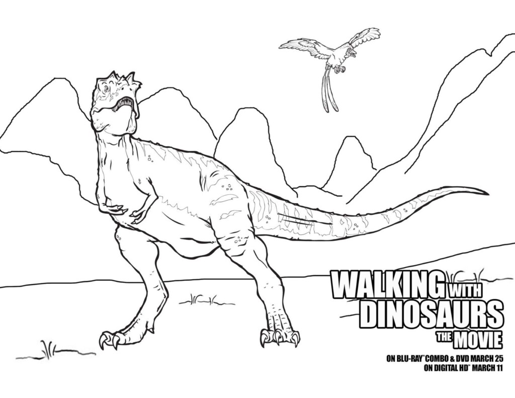 walking with dinosaurs coloring pages - photo #4