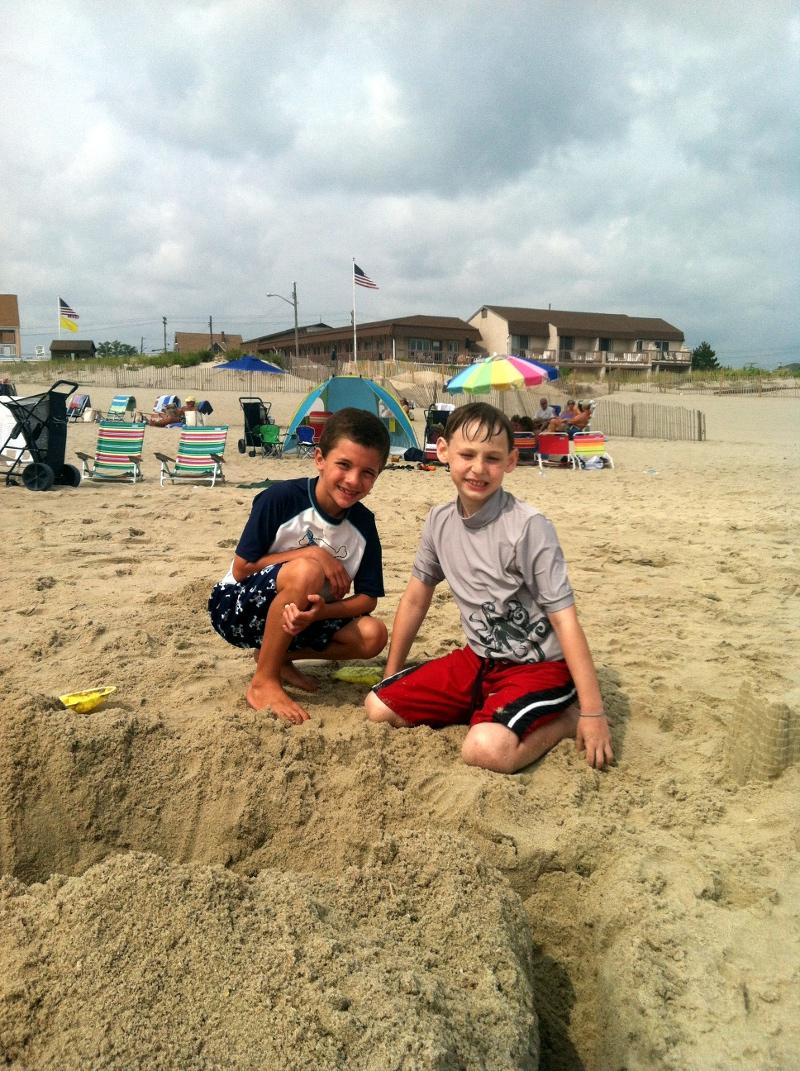 Joe and Jason Sand Castle