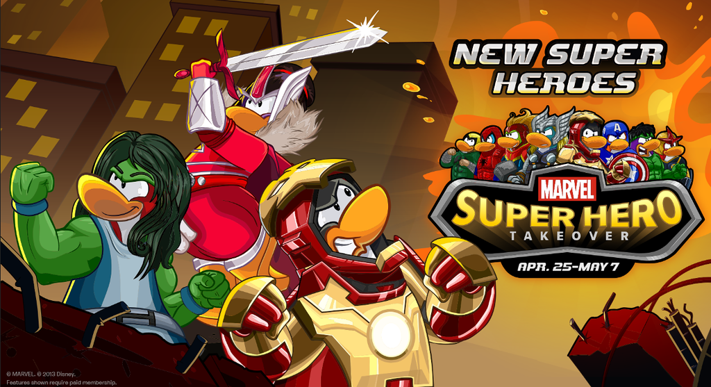 Marvel Super-Heroes Club Penguin