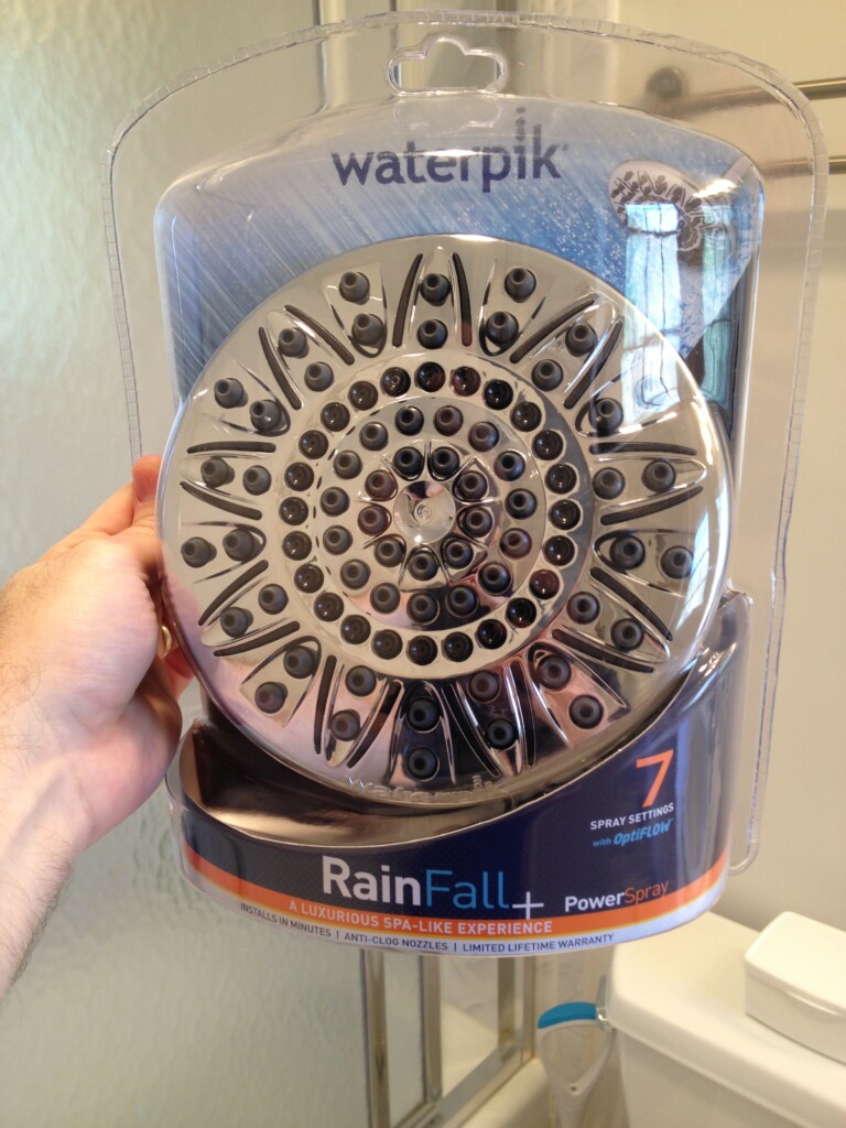 waterpik rainfall shower head