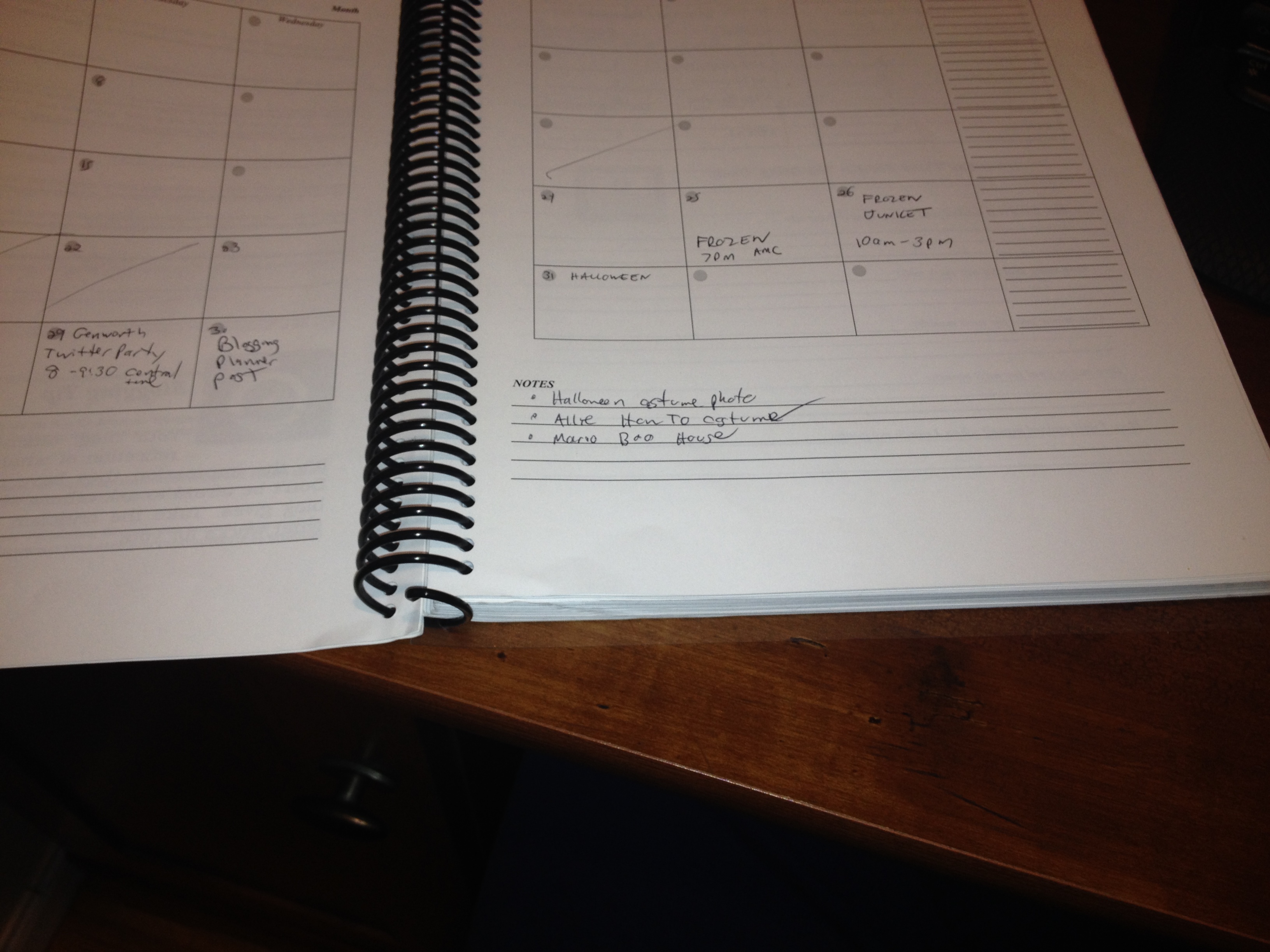 Blogging Planner Calendar
