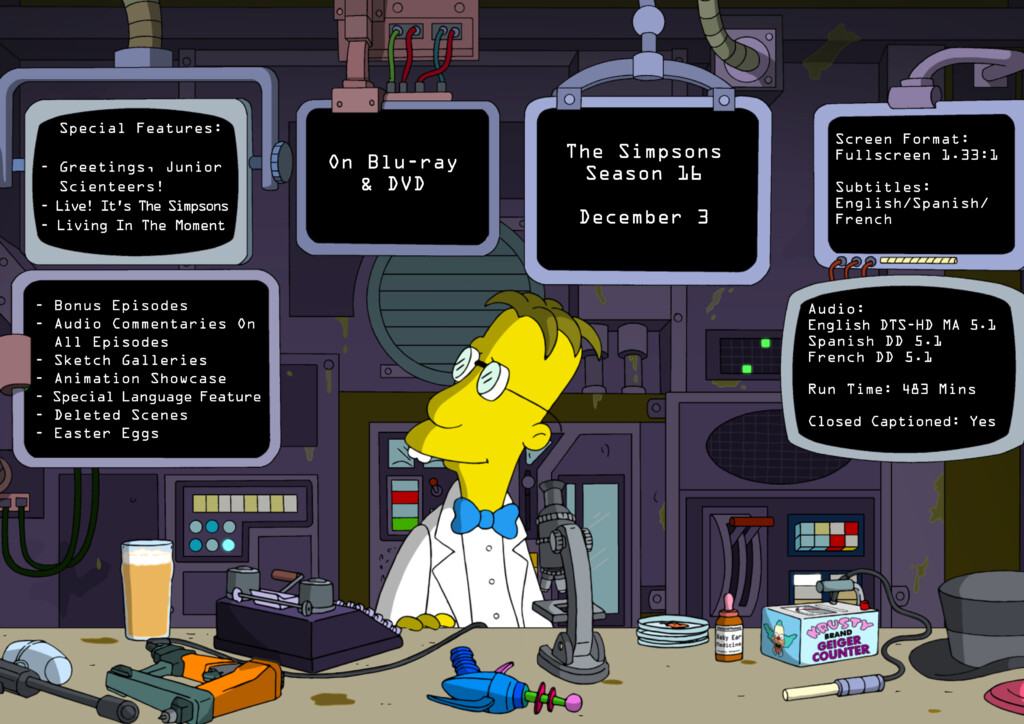 Professor Frink Simpsons Season 16 DVD