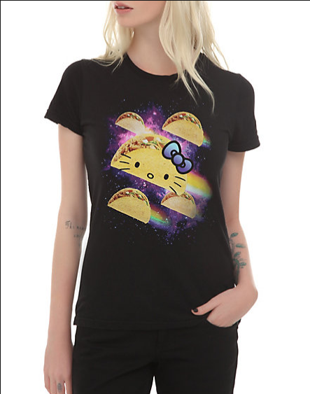 Hello Kitty Space Tacos Girls T Shirt