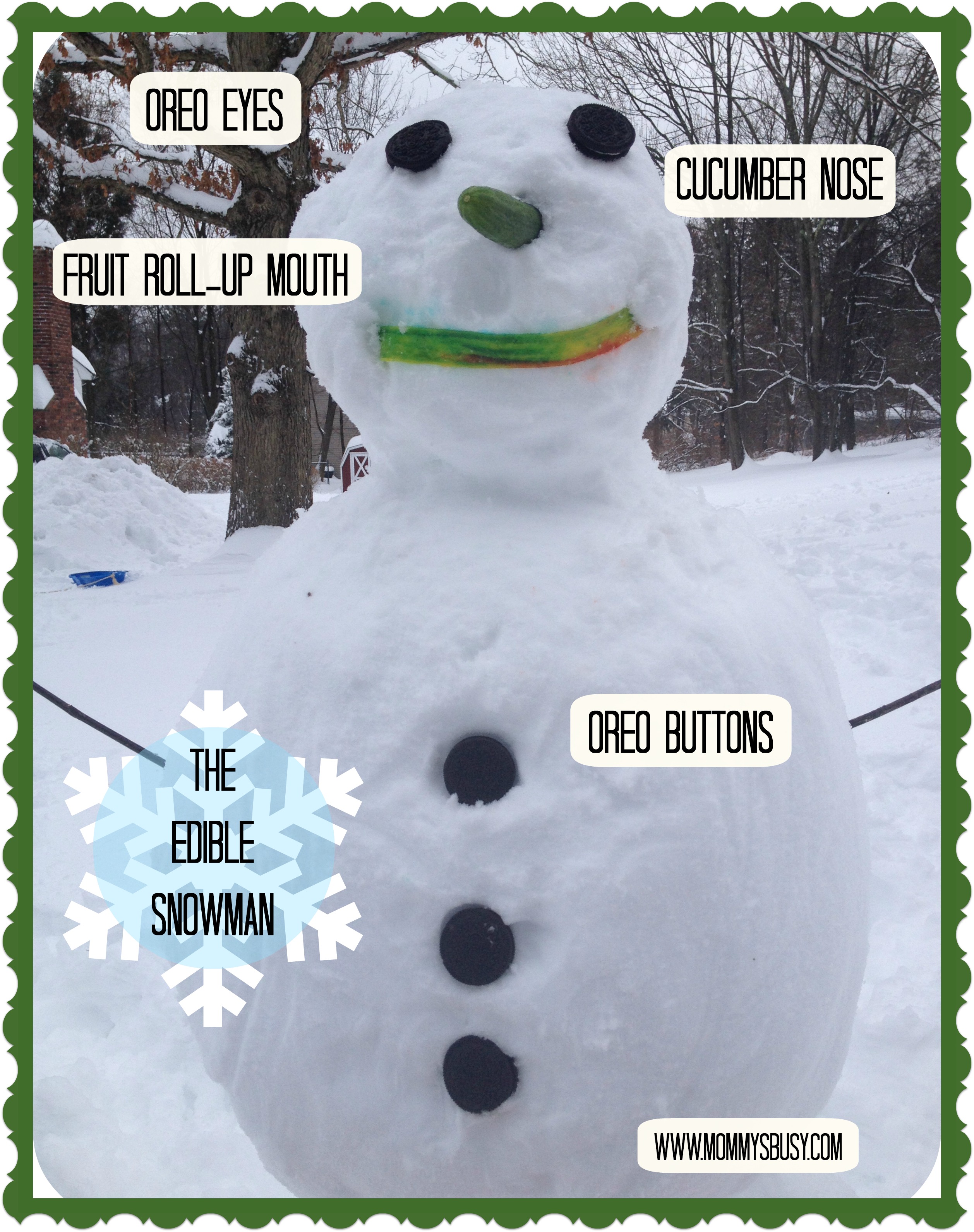 Snowman Oreo Cookies