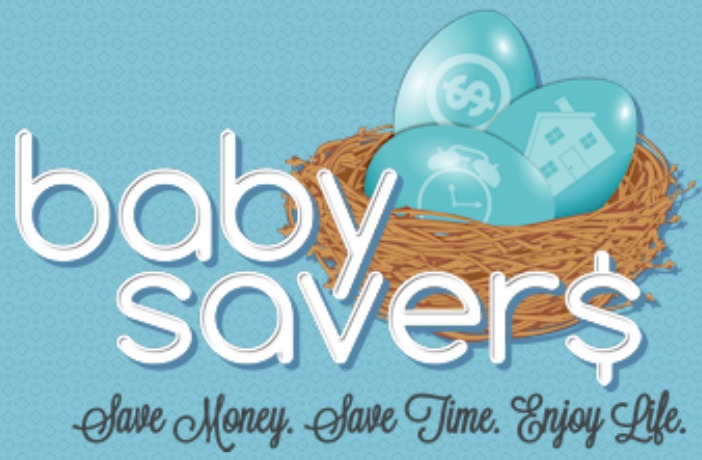 babysavers logo big on blue background