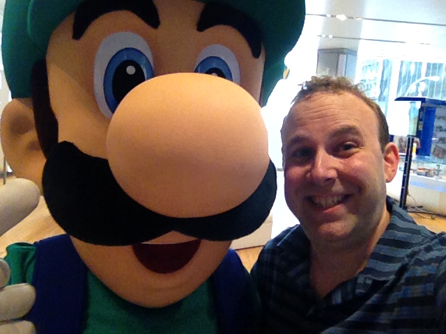 Me (right) and Luigi! Selfie time!