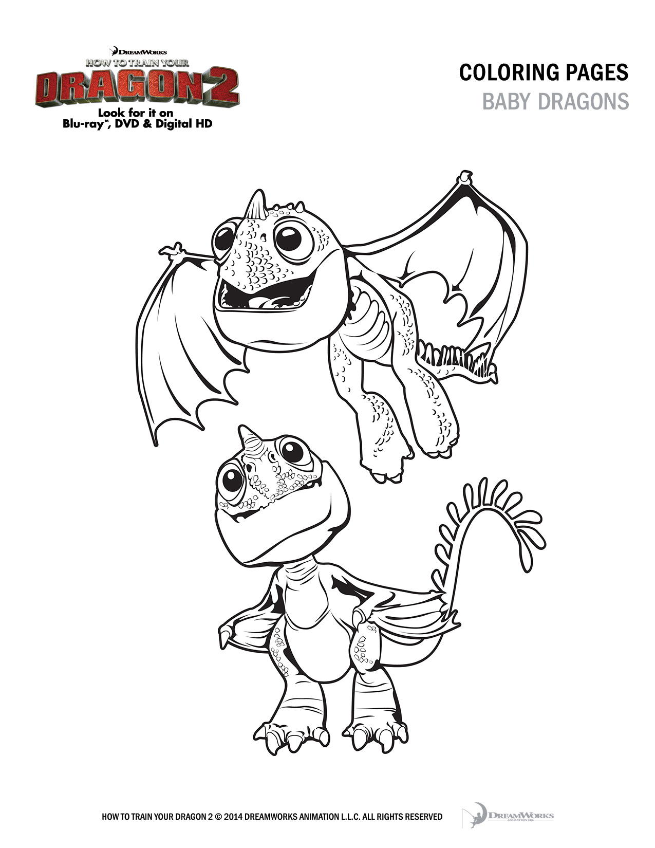 How to Train Your Dragon 2 Free Coloring and Activity Pages 