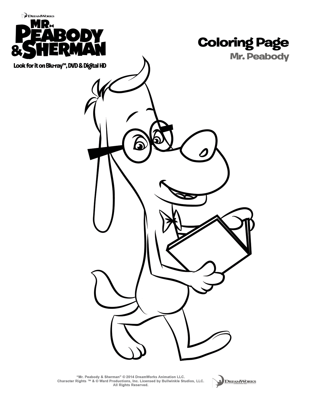 Download 159+ Mr Peabody For Kids Printable Free Mr Peabody And Sherman Coloring Pages PNG PDF File