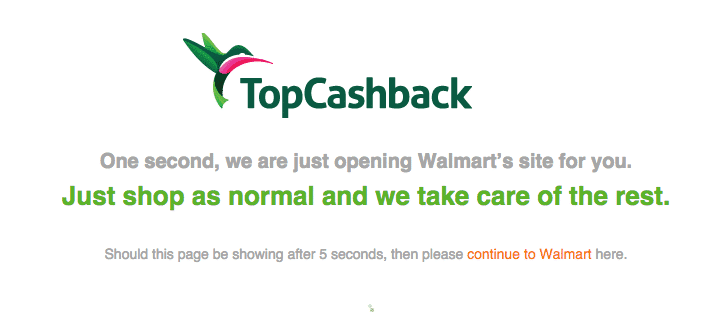 Walmart cashback
