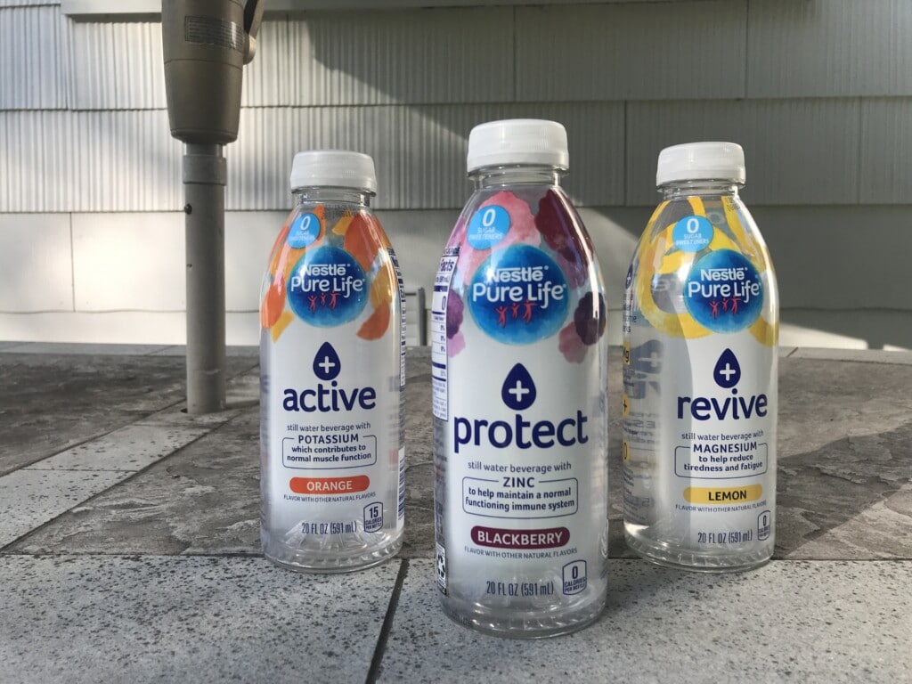 Nestlé Pure Life+ water flavors