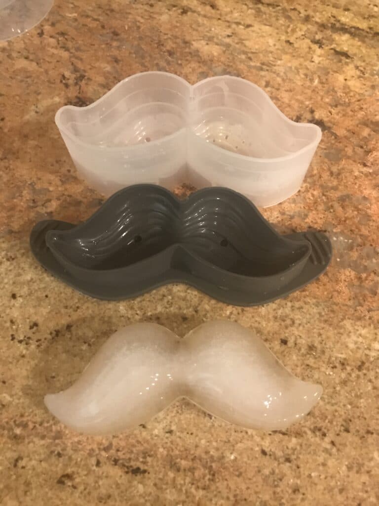 Ice moustache
