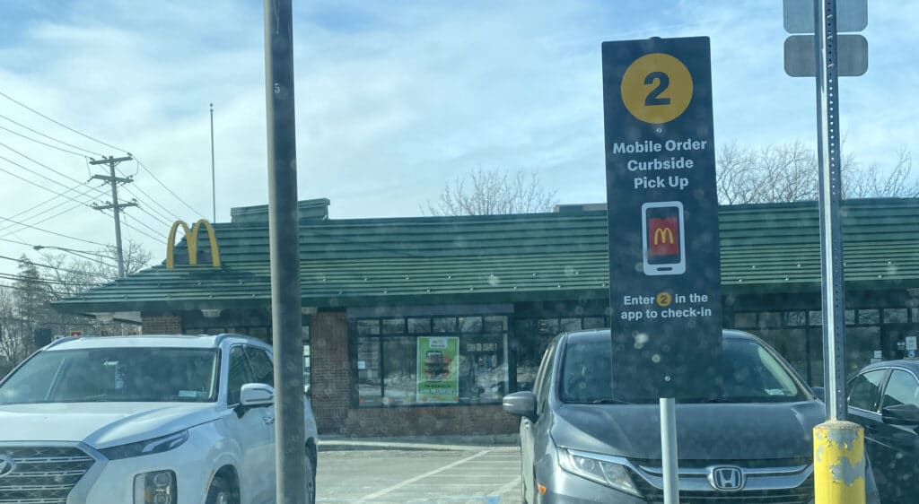 McDonald's Mobile Order Curbside Pick Up