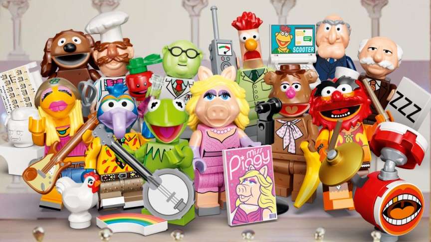 The full first series of LEGO Muppets minifigs