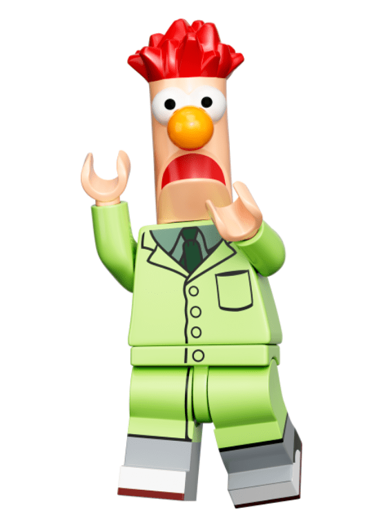 LEGO minifig of Beaker from the Muppets
