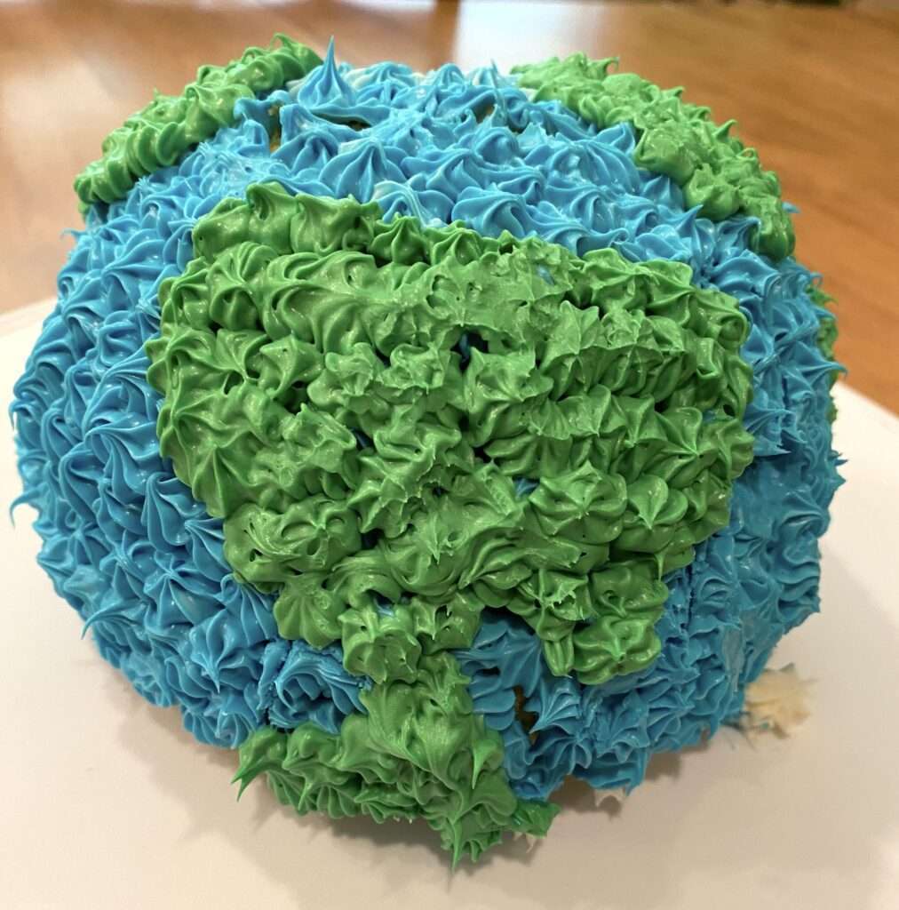 3-D Earth cake