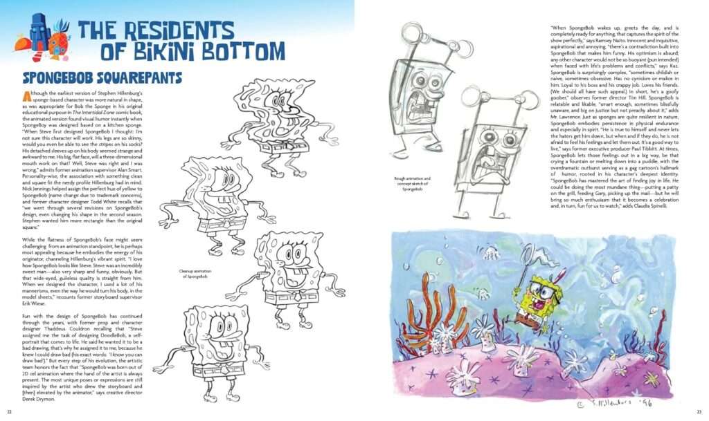 SpongeBob character art sketches