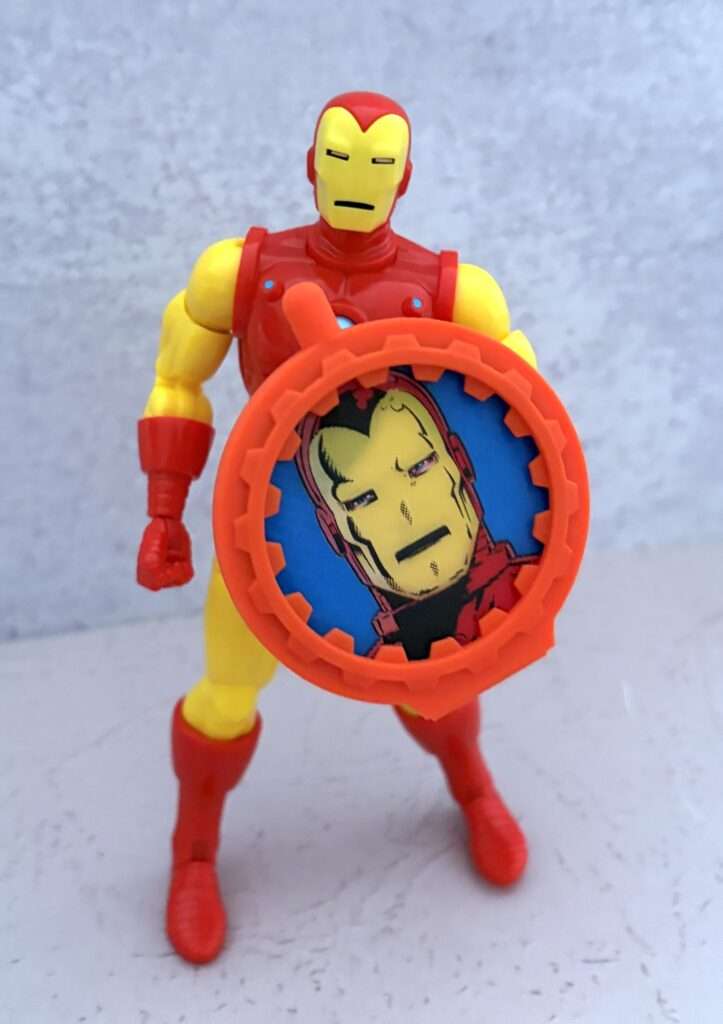 Iron Man with Secret Wars Shield of Iron Man