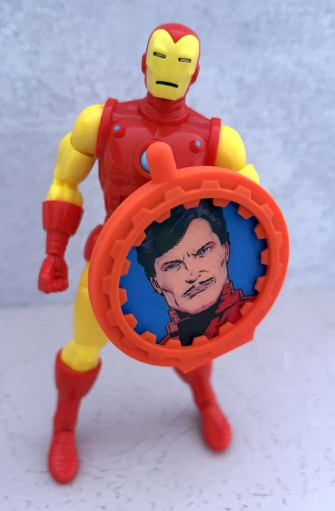 Iron Man with Secret Wars shield of Tony Stark