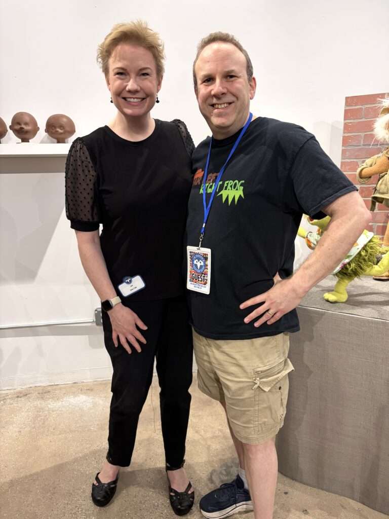 Me and puppeteer Jennifer Barnhart